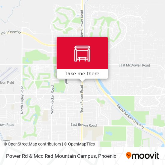 Power Rd & Mcc Red Mountain Campus map