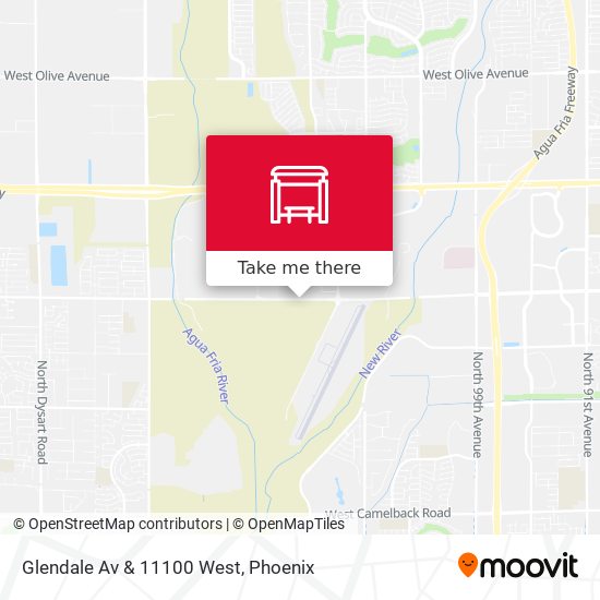 Glendale Av & 11100 West map