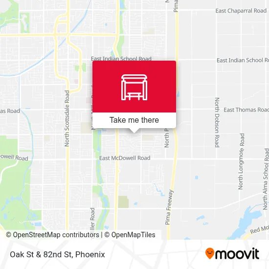 Oak St & 82nd St map