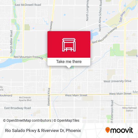 Mapa de Rio Salado Pkwy & Riverview Dr