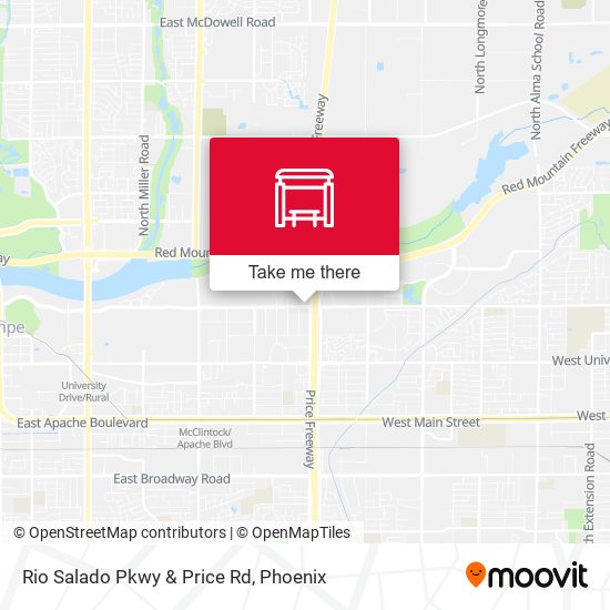 Rio Salado Pkwy & Price Rd map
