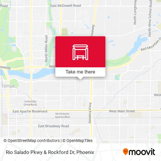 Rio Salado Pkwy & Rockford Dr map