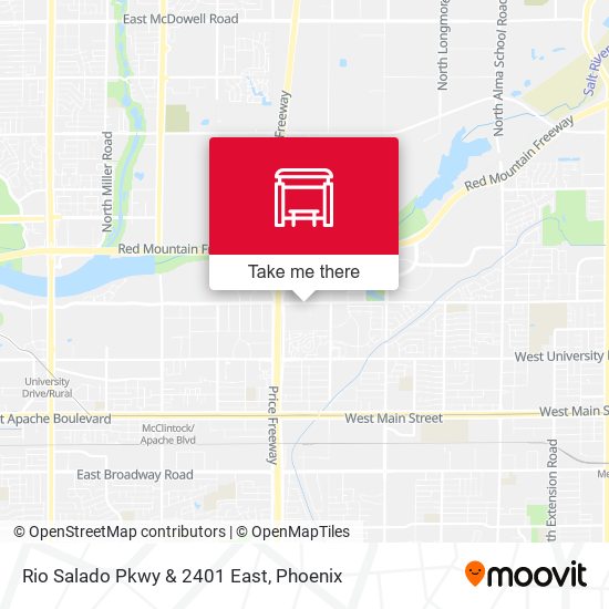 Rio Salado Pkwy & 2401 East map
