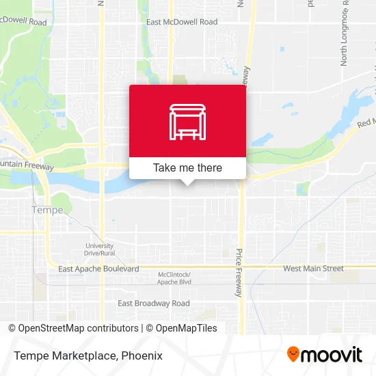 Tempe Marketplace map