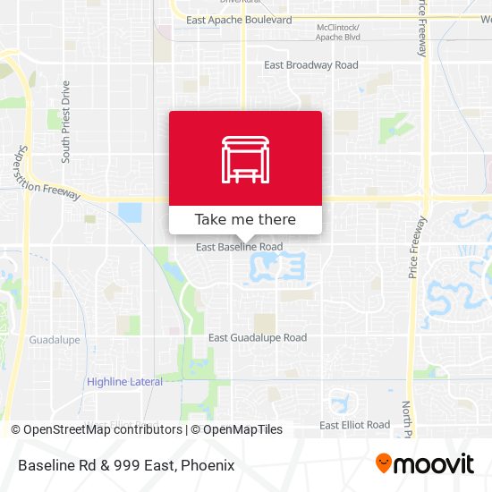 Mapa de Baseline Rd & 999 East