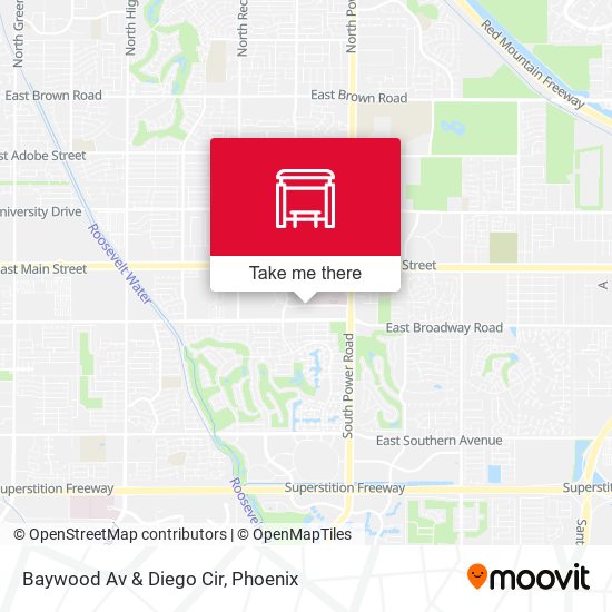 Mapa de Baywood Av & Diego Cir