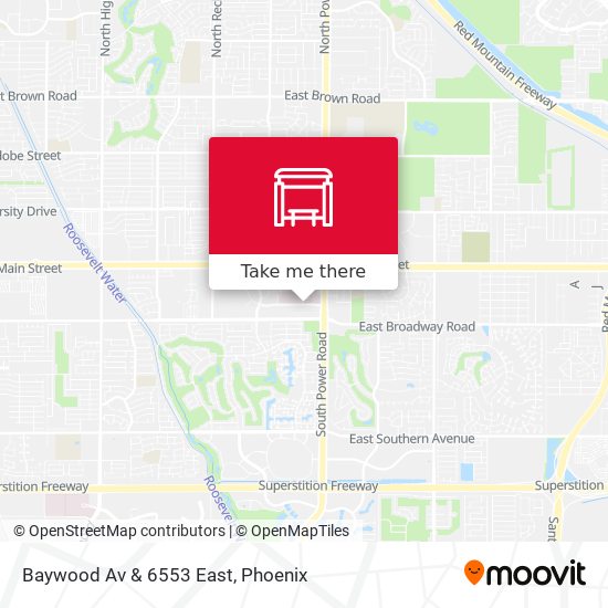 Mapa de Baywood Av & 6553 East