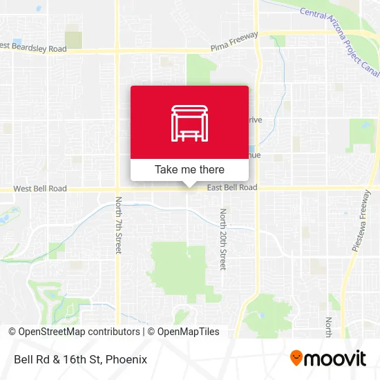 Bell Rd & 16th St map