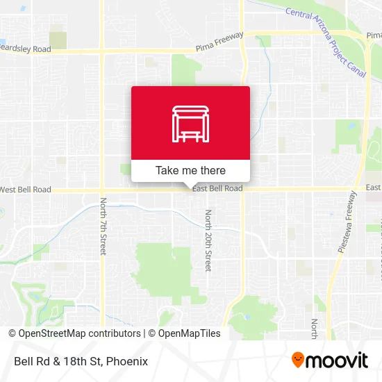 Bell Rd & 18th St map