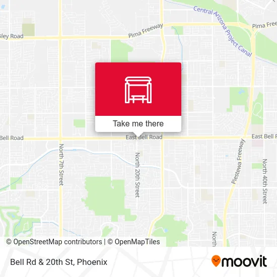 Bell Rd & 20th St map