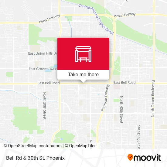 Bell Rd & 30th St map