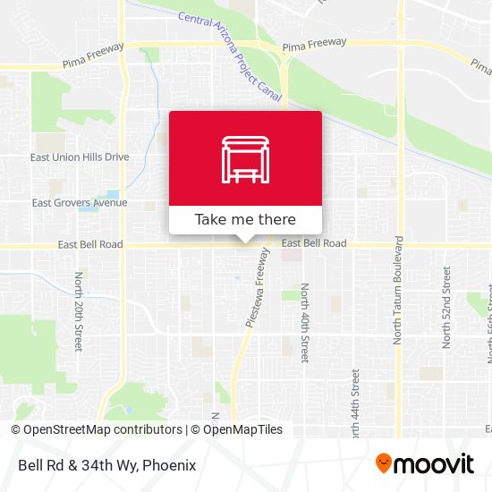 Mapa de Bell Rd & 34th Wy