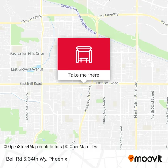 Bell Rd & 34th Wy map