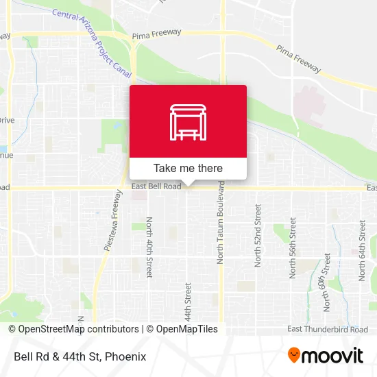 Bell Rd & 44th St map