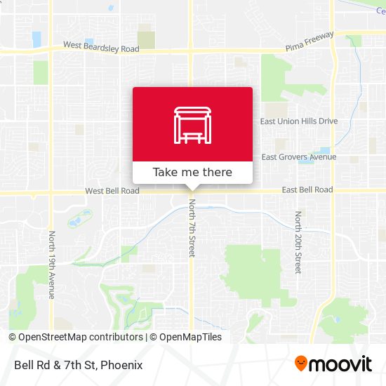 Bell Rd & 7th St map