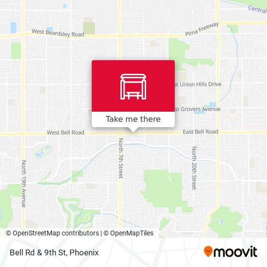 Bell Rd & 9th St map