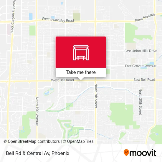 Bell Rd & Central Av map