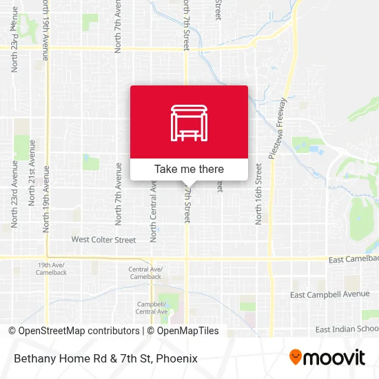Bethany Home Rd & 7th St map