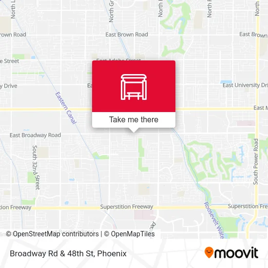Broadway Rd & 48th St map