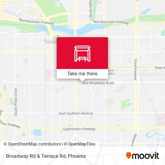 Broadway Rd & Terrace Rd map