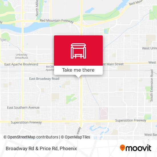 Mapa de Broadway Rd & Price Rd