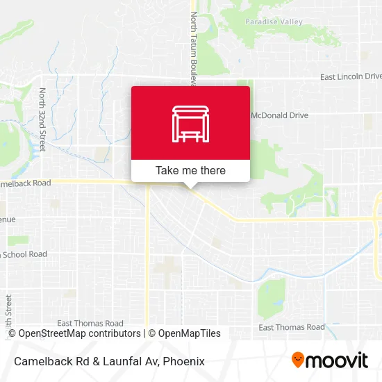 Camelback Rd & Launfal Av map