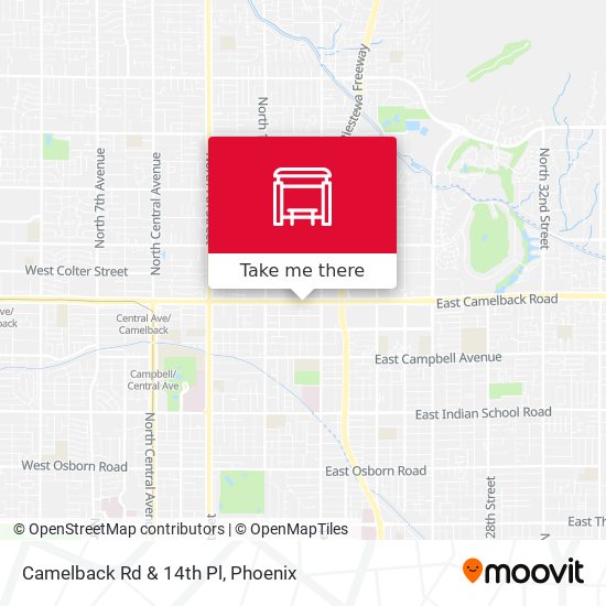 Camelback Rd & 14th Pl map