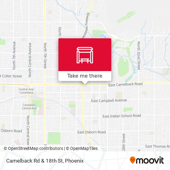 Camelback Rd & 18th St map