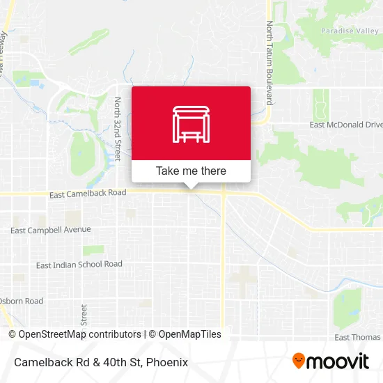 Mapa de Camelback Rd & 40th St
