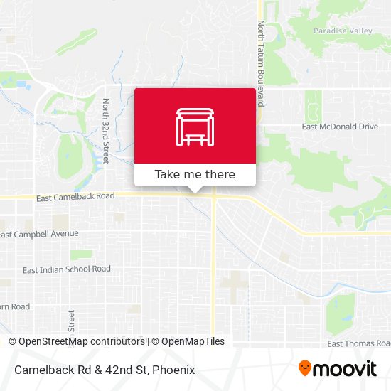 Mapa de Camelback Rd & 42nd St