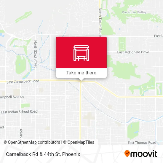 Mapa de Camelback Rd & 44th St