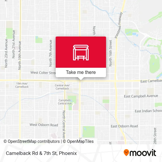 Mapa de Camelback Rd & 7th St