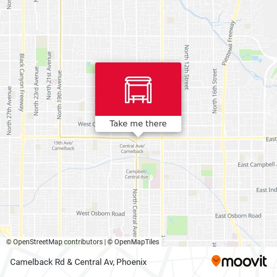 Mapa de Camelback Rd & Central Av
