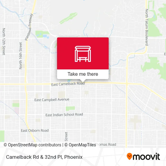 Mapa de Camelback Rd & 32nd Pl