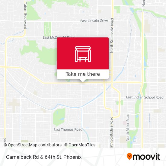 Mapa de Camelback Rd & 64th St