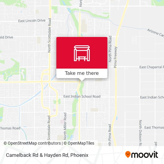 Mapa de Camelback Rd & Hayden Rd