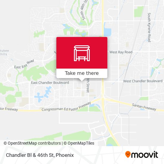 Mapa de Chandler Bl & 46th St