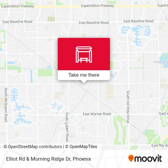 Elliot Rd & Morning Ridge Dr map