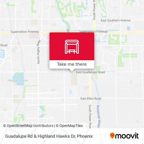 Mapa de Guadalupe Rd & Highland Hawks Dr