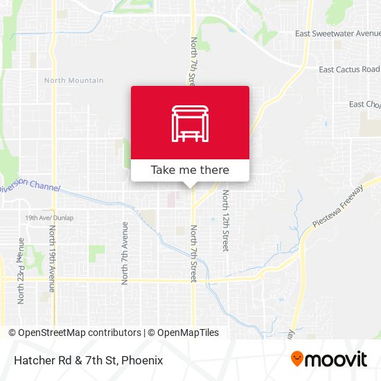 Mapa de Hatcher Rd & 7th St
