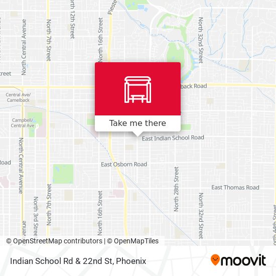 Mapa de Indian School Rd & 22nd St