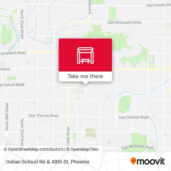 Indian School Rd & 48th St map