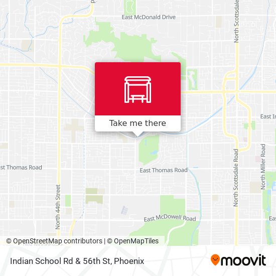 Mapa de Indian School Rd & 56th St