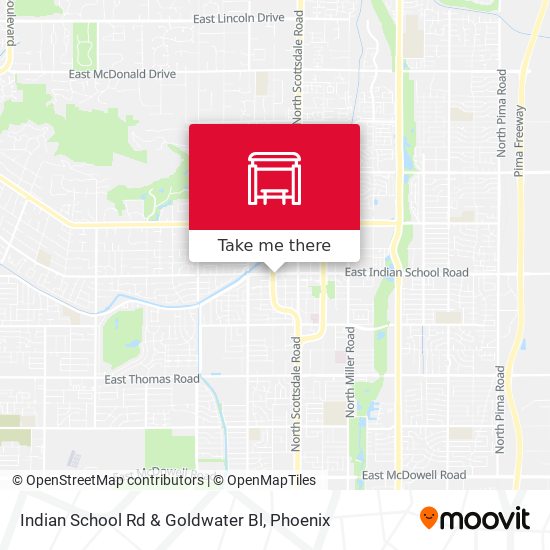 Mapa de Indian School Rd & Goldwater Bl