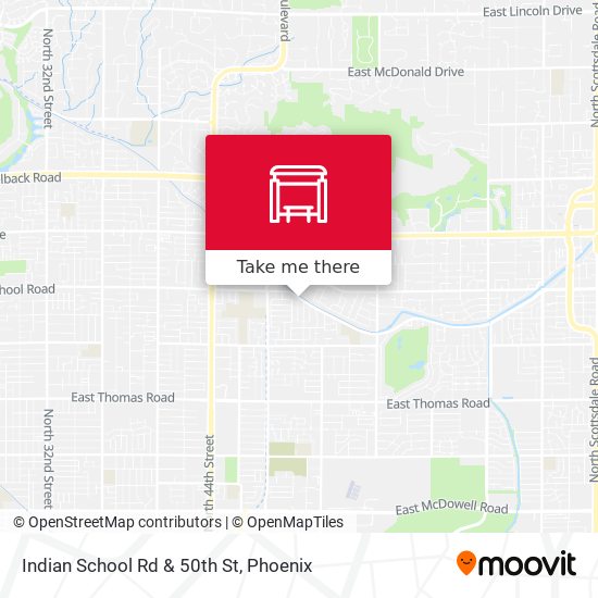 Mapa de Indian School Rd & 50th St