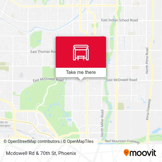 Mcdowell Rd & 70th St map