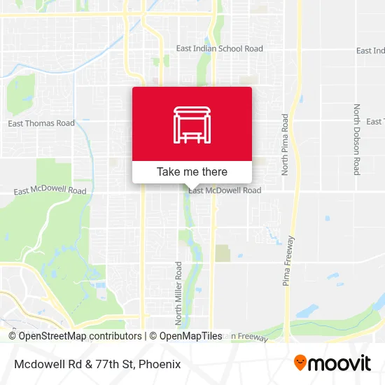 Mcdowell Rd & 77th St map