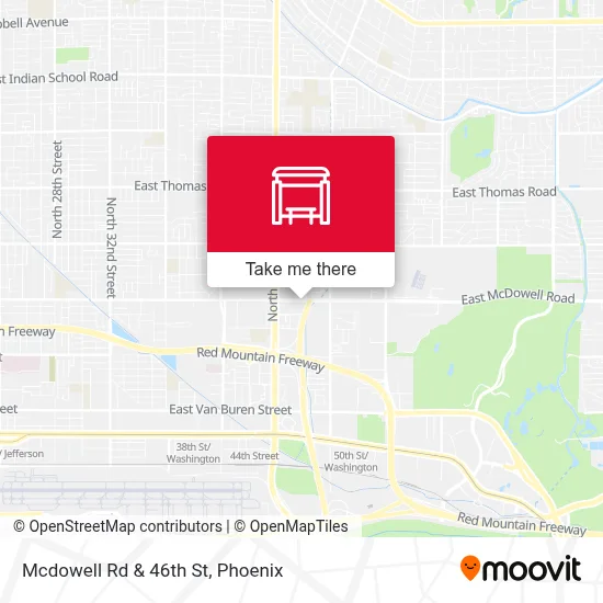 Mcdowell Rd & 46th St map