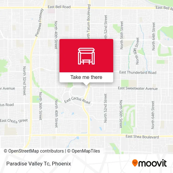 Mapa de Paradise Valley Tc