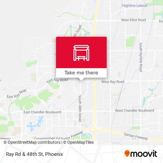 Mapa de Ray Rd & 48th St